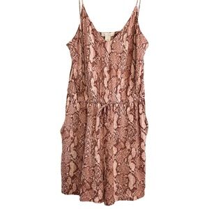 H&m Snake Print Sleeveless Romper
